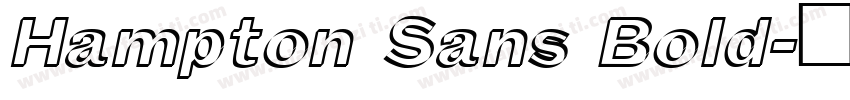 Hampton Sans Bold字体转换